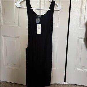 bebe Classic Black Midi Dress
